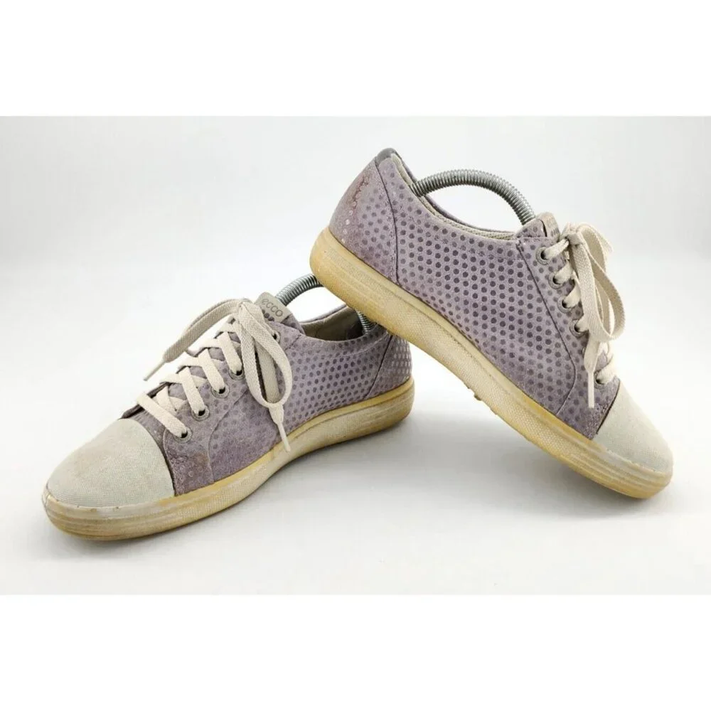 ECCO Women's Tray Hybrid Hydromax Lace Up Golf Shoes Purple/Gray Size 6-6.5 Wide